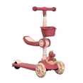 thumbnail image 1 of Trottinette à Pousser, Trottinette Pliante 3 en 1 à Hauteur Réglable, Trottinette à 3 Roues avec Roue Lumineuse pour Garçons Filles, 1 of 8