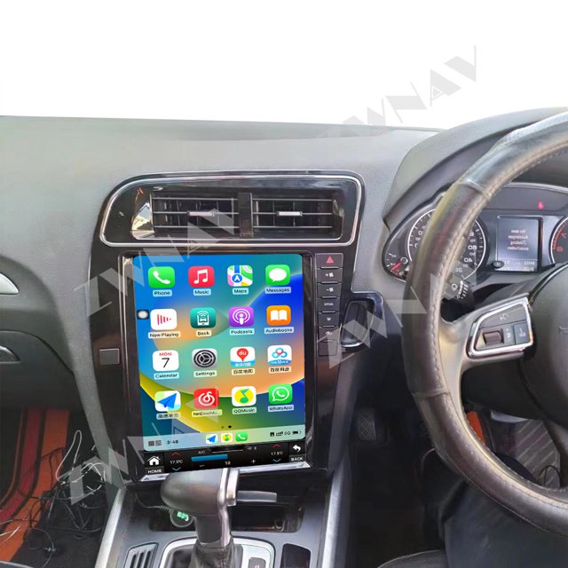 ZWNAV For Audi Q5 2010-2018 Android 14 Carplay 12.1 inch Car Radio Stereo Automotive Multimedia Stereo Player GPS Navigation Head Unit(RHD)