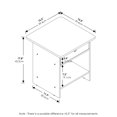 thumbnail image 3 of Furinno Dario End Table/ Night Stand Storage Shelf with Bin Drawer, Amber Pine/Black, 3 of 6
