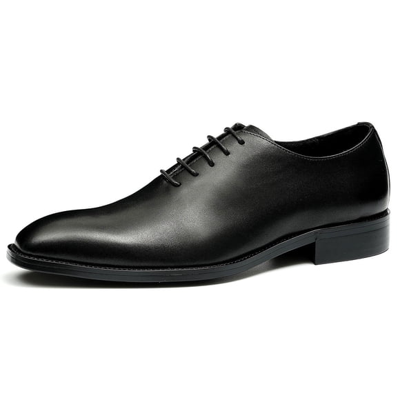 Santimon Black Dress Shoes for Men Modern Lace up Oxford Shoes Business Formal Shoes for Wedding Formal Occasions US 12