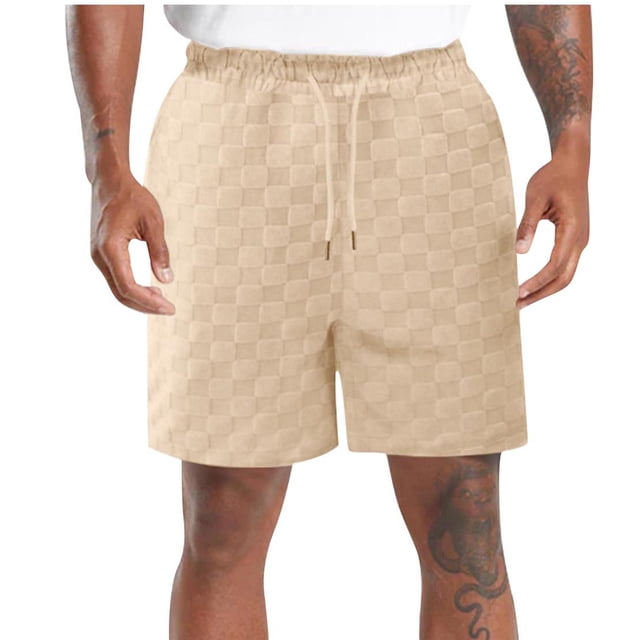 Diufon Men's Athletic Shorts Drawstring Waisted Outdoor Sport Shorts Spring Summer Hiking Shorts with Pockets