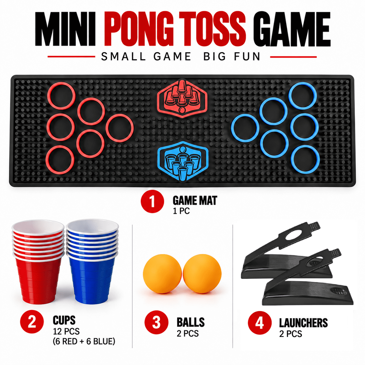 Jeu de Pong de table MD Sports pour les soirées