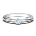 thumbnail image 1 of Classic Bezel Set Birthstone Ring - Blue Topaz (December), 1 of 4