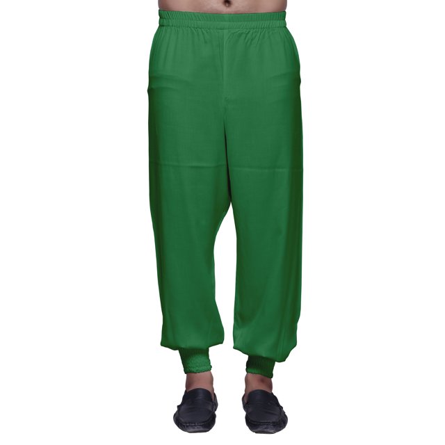 Atasi Mens Elastic Ethnic Wear Bottom Pant Readymade Solid Rayon Harem Pajama