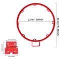 thumbnail image 3 of Riforla Basketball Rim Replacement Steel Portable Basketball Rim and Net with Screws Heavy Duty Weather Hanging Basketball Hoop for Indoor Outdoor Basketball Hoop Rim and Net Outdoor Toys Red, 3 of 9