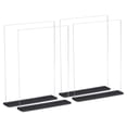 thumbnail image 1 of Acrylic Sign Holder 4 Pack, 8.5x11 Inches T Shaped Desktop Menu Display Stand Suitable for Restaurants, Office  Clear, 1 of 6