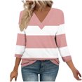 thumbnail image 1 of Fewfanhot Hauts pour Femmes Mode d'Automne Col en V Tenue de Bureau Décontractée Tunique Chandail Tenues, 1 of 9