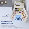 thumbnail image 2 of CoSoTower Mini-Frigo de 2,5 Pi3, Réfrigérateur Compact à Porte Simple avec Congélateur, Thermostat Réglable, Porte Réversible, Blanc, 2 of 7