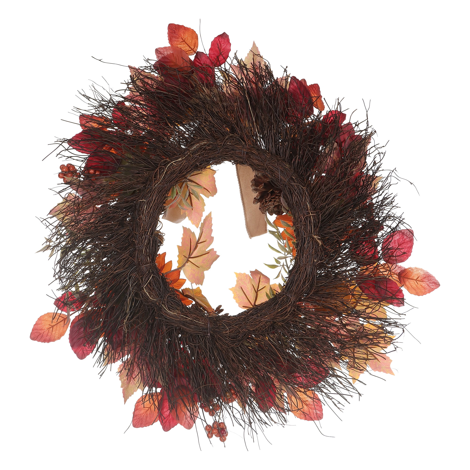 Way to Celebrate 22IN orange sunflower wreath