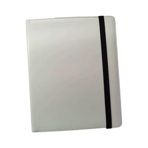 Yinanstore 9 Pockets Trading Card Carrying Binder Card Storage Case Album 24.5x30.5cm for Game Cards Sports Cards Card Collection Binder White