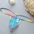 thumbnail image 3 of Rbaofujie Pouch Underwear For Men Men's Netting Breathable Sexy Underwear Rope U-shaped Pouch Exquisite Design T-back Boxers Mens Underwear Boxer Briefs, 3 of 7