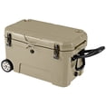 thumbnail image 1 of Gymax 52 Quart Portable Hard Cooler w/6-Day Ice Retention Pull Handle & Wheels Ruler Yellow, 1 of 10