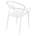 thumbnail image 3 of Compamia Mila Fauteuil de Salle à Manger avec Accoudoirs, Blanc, 3 of 12