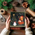 thumbnail image 4 of TopLLC Christmas Gift Boxes with Lids, 5x5x5 Inch Small Square Christmas Themed Pattern Gifts Boxes with Matching Handheld Bag, Reusable Xmas Gift Wrap Boxes for Presents Party Wedding Holiday, 4 of 8