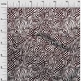 thumbnail image 3 of oneOone Polyester Spandex Brown Fabric Abstracts Sewing Material Print Fabric By The Yard 56 Inch Wide, 3 of 4
