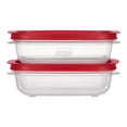 thumbnail image 1 of Rubbermaid 3.57-Cup EasyStore Rectangle Food Storage Containers with Lids, 2 Pack, 1 of 8