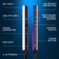 thumbnail image 3 of Logitech G Litra Beam LX Dual-Sided RGB Streaming Key Light, 3 of 4