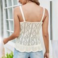 thumbnail image 5 of Timegard Camisoles pour Femmes à Oeillets, Bas à Volants, Col en V, Sans Manches, Chic Décontracté, Débardeur, Tenue de Plage, 5 of 5