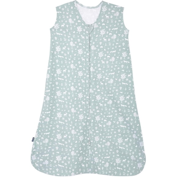 HALO® SleepSack®, 100% Cotton Wearable Blanket, Swaddle Transition Sleeping Bag, TOG 0.5, Sage Woodland