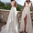 thumbnail image 2 of Ketyyh-chn99 Robes Longues et Robes de Soirée Robes de Soirée pour Mariage Robe Midi à Fleurs Robe de Soirée Vintage Élégante pour Femme Robe de Cocktail Blanc,P, 2 of 2