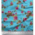 thumbnail image 1 of Soimoi Purple Cotton Duck Fabric Spiral & Stripe Geometric Printed Fabric 1 Yard 56 Inch Wide, 1 of 3