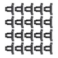 thumbnail image 2 of Xingzhi 20pack/lot Convenient Solar Panel Water Drainage Clip Easy Installation High And Low Temperature 35mm 1Set, 2 of 6