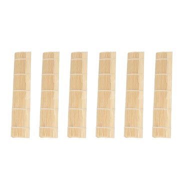 6Pcs Sushi Rolling Mats Sushi Making Pads Bamboo Curtain Homemade Sushi Gadget