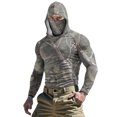 thumbnail image 1 of Chandail à Capuchon Rafraîchissant pour Hommes Unisexe à Imprimé Camouflage, Couvre-Visage et Protection Solaire UPF, Haut à Manches Longues Coupe Raglan avec Tissu Ultraléger Qui Évacue l'Humidité, Capuche Ajustable pour Aventures d'Été Style Décontracté Sportif, 1 of 9