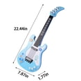thumbnail image 3 of WLOELOEW Blue Kids Simulation Player Guitar Toys Multifunctional Mode Musical Instrument Lights Music, 3 of 7