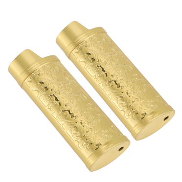Classical Elegant Zinc Alloy Lighter Sleeve Cover, Vintage Floral Stamped Lighter Case For Protecting Lighter Shell Sleeve