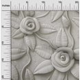 thumbnail image 2 of oneOone Polyester Spandex Light Gray Fabric Florals Fabric For Sewing Printed Craft Fabric By The Yard 56 Inch Wide, 2 of 4