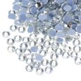 thumbnail image 1 of Uxcell Hotfix Rhinestones Flatback Crystal Glass Gems for Craft Clothes DIY Decoration White 4.8mm, 1 of 5