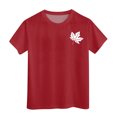 thumbnail image 4 of PMVFHDE Hauts Basiques pour Fille T-Shirts pour Fille T-Shirts Graphiques Filles T-Shirts pour Fille T-Shirts pour Filles Jolis Hauts d'Été pour Filles T-Shirt à Manches Courtes pour Filles T-Shirt d'Été à Col Rond Coupe T-Shirts Basiques Rouge, 8-9 Ans, 4 of 4