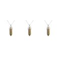 thumbnail image 3 of maskred Hexagon Column Charm Findings Handmade Holiday Hanging Pendants Crystal Necklace Earring Keychains Decorations Unakite 3Set, 3 of 6