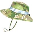 thumbnail image 4 of Cargo Vest for Kids with Reflective Straps & Bucket Hat with Chin Strap - Camo - S/M, 4 of 7