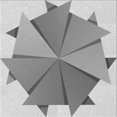thumbnail image 1 of Ahgly Tapis d'Intérieur Lavable en Machine Carré Transitionnel Gris Platine, 4 Pieds Carré, 1 of 7