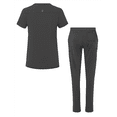 thumbnail image 2 of Adar Addition Go-Higher Scrub Set For Women - Notched V-Neck Scrub Top & Skinny Cargo Scrub Pants, 2 of 7