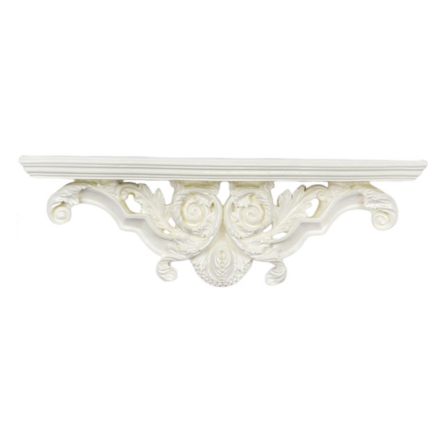 GROWTH TANK Fityle Decorative Floating Shelves Wall Mounting Creative Resin Hollow Storage beige