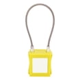 thumbnail image 3 of Lockout Tagout Kit, 85mm Shackle Lockout Cable  Durable Brass Stainless Steel  For Equipment Maintenance Yellow, 3 of 8