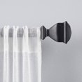 thumbnail image 1 of Exclusive Home Curtains Napoleon 1" Curtain Rod and Finial Set, 36"-72", Matte Black, 1 of 4