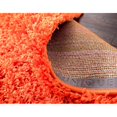thumbnail image 2 of Unique Loom Tapis en Peluche Moderne Shag Solide 10' x 13' Rectangle Tigre Orange, 2 of 5