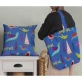 thumbnail image 5 of Soimoi Blue Rayon Fabric Text & Bird Artistic Fabric Prints By Yard 42 Inch Wide, 5 of 5