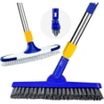 thumbnail image 1 of ITTAR Grout Cleanr & Floor Scrub Brush with Long Handle, Extendable Cleaning Scrubber Set-2*Brush Head, 1 of 8