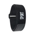 thumbnail image 1 of Bandini 18mm Nylon Sports Watch Band Strap - Black - Hook Loop - Velcro Fastening, 1 of 6
