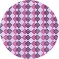 thumbnail image 1 of Ahgly Tapis Rond Lavable en Machine Intérieur Transitionnel Rose Pervenche, 5 Pieds Rond, 1 of 7