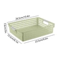 thumbnail image 3 of Cagogo Plastic Storage Baskets Organizer Bins, Multi-Purpose Bathroom Shower Caddy LaundryToyBasket, Waterproof Easy Clean Rectangular Basket for Kitchen Bedroom Countertop Decor, 3 of 6