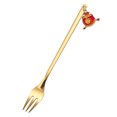 thumbnail image 1 of TIMIFIS Forks Kitchen Accessories New Year Tableware Dessert Fork Stirring Small Fork New Year Gift Fork, 1 of 1