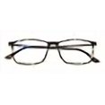 thumbnail image 3 of TR90 With Flexible Titanium B Temple Rectangle Reading Glasses - Blue AR Coating - Reduce fatigue, strain, & dry eye from computer usage. (Matte Leopard, 2.25), 3 of 3