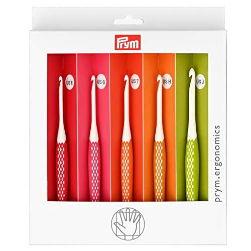 Ensemble de crochets ergonomiques Prym, Petit (E, G, 7, H, J)