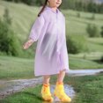 thumbnail image 4 of Cowsor Ponchos de Pluie Imperméables pour Garçons Filles Poncho de Pluie Réutilisable avec Capuchon et Manches Manteaux de Pluie Imperméables d'Extérieur Veste, 4 of 7